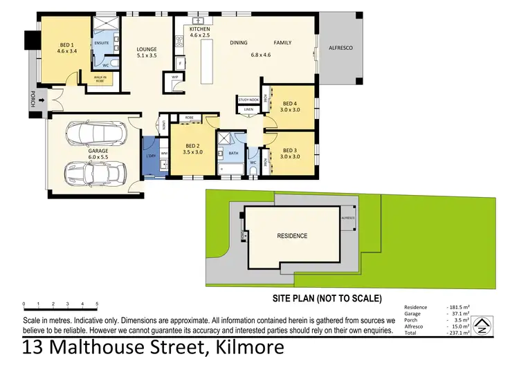 Floorplan of Homely house listing, 13 Malthouse Street, Kilmore VIC 3764
