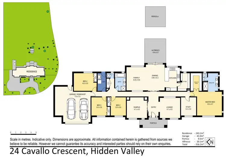 Floorplan of Homely house listing, 24 Cavallo Crescent, Hidden Valley VIC 3756