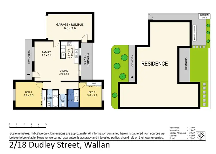 Floorplan of Homely unit listing, 2/18 Dudley Street, Wallan VIC 3756