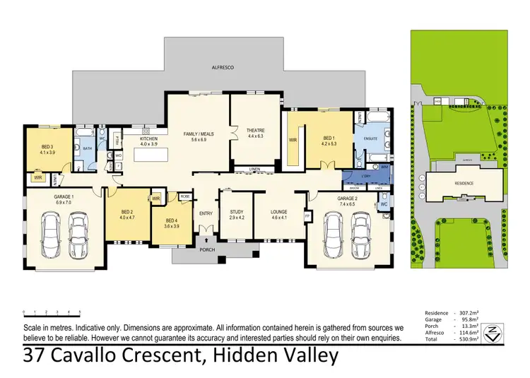 Floorplan of Homely house listing, 37 Cavallo Crescent, Hidden Valley VIC 3756