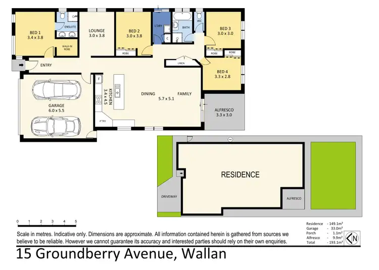 Floorplan of Homely house listing, 15 Groundberry AVenue, Wallan VIC 3756