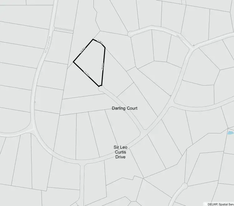 Floorplan of Homely land listing, 6 Darling Court, Wandong VIC 3758