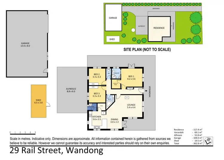 Floorplan of Homely house listing, 29 Rail Street, Wandong VIC 3758