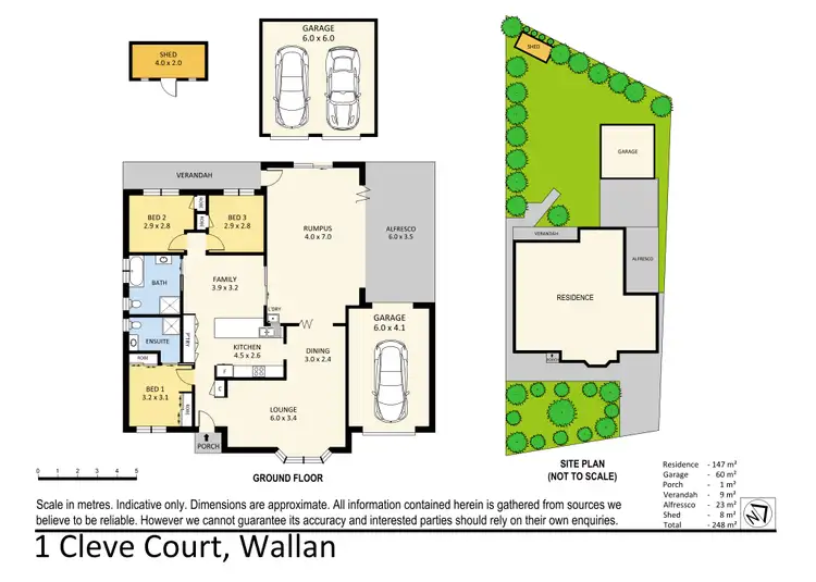 Floorplan of Homely house listing, 1 Cleve Court, Wallan VIC 3756