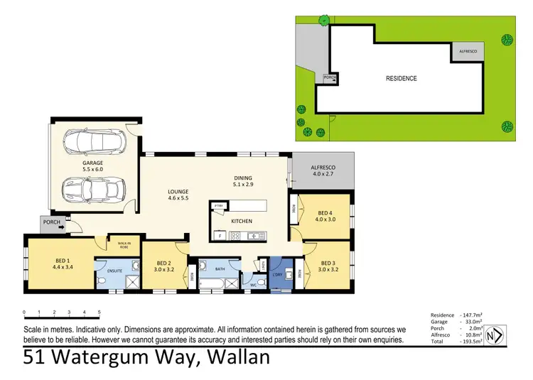 Floorplan of Homely house listing, 51 Watergum Way, Wallan VIC 3756