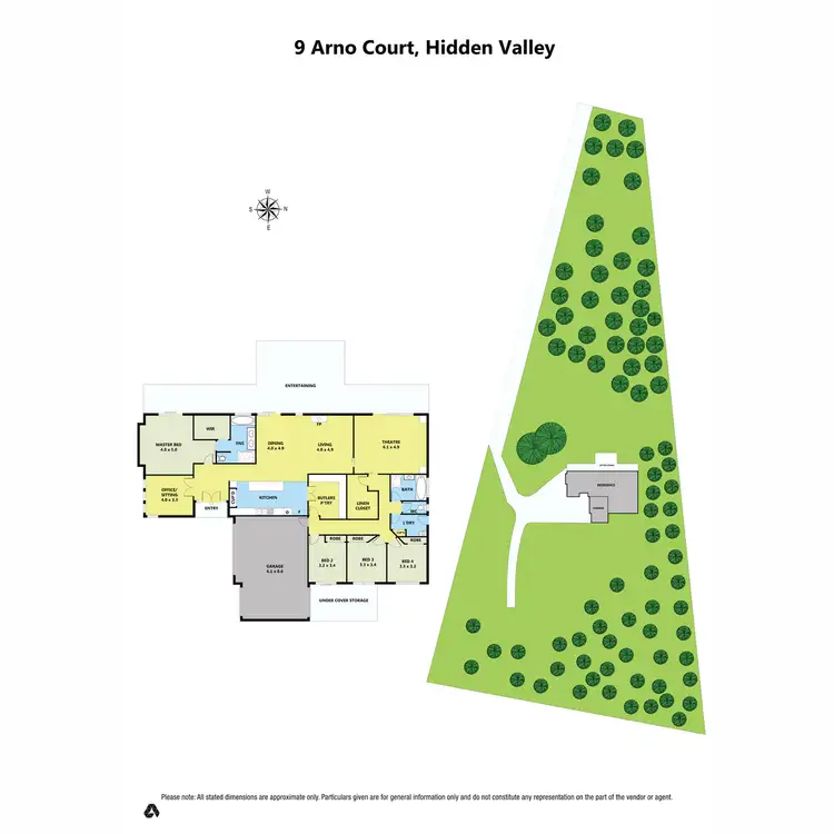 Floorplan of Homely rural property listing, 9 Arno Court, Hidden Valley VIC 3756