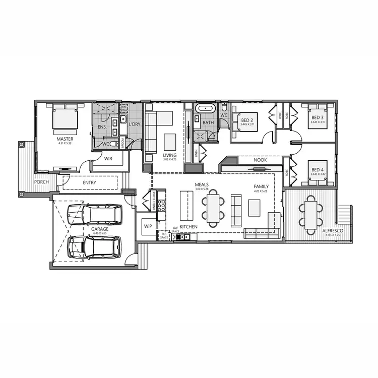 Floorplan of Homely house listing, 4 Wattle Street, Broadford VIC 3658