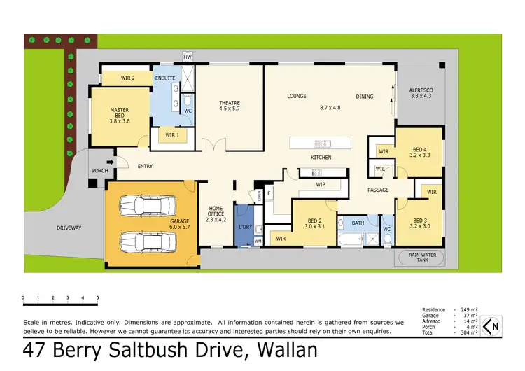 Floorplan of Homely house listing, 47 Berry Saltbush Drive, Wallan VIC 3756