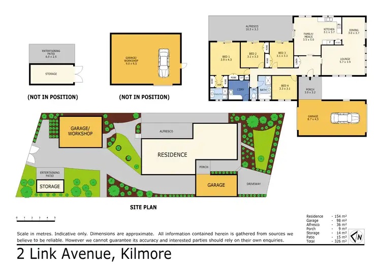 Floorplan of Homely house listing, 2 Link Avenue, Kilmore VIC 3764