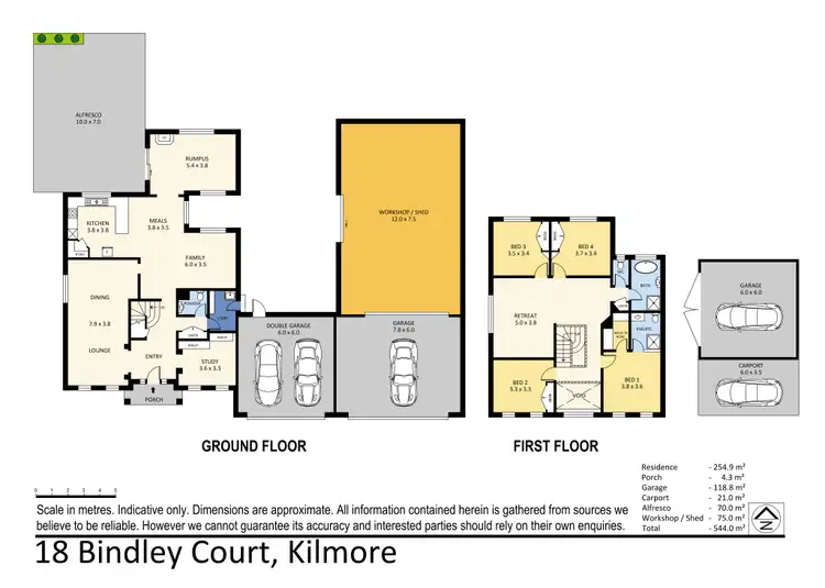 Floorplan of Homely house listing, 18 Bindley Court, Kilmore VIC 3764