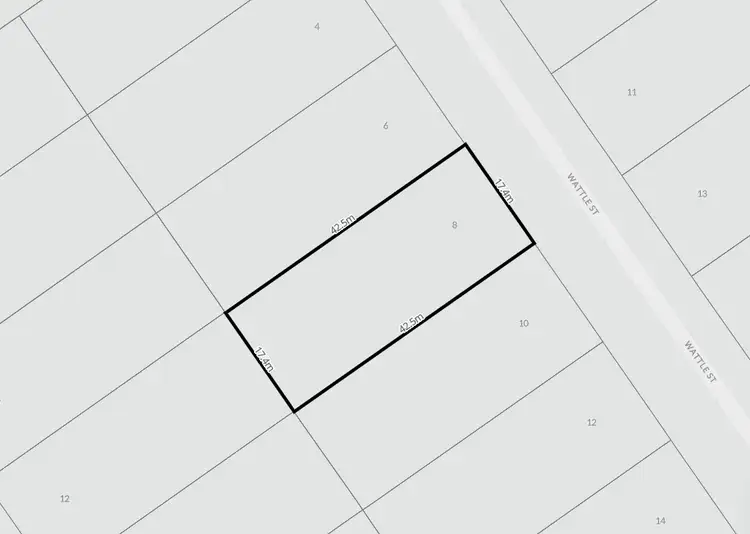 Floorplan of Homely land listing, 8 Wattle Street, Broadford VIC 3658