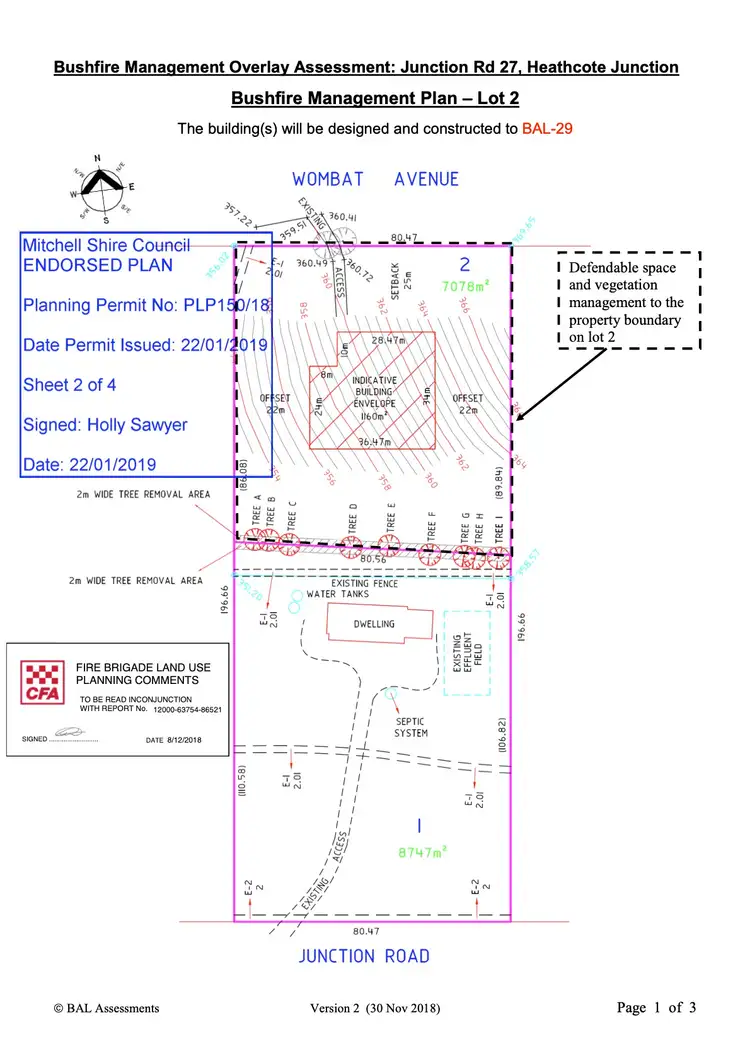 Floorplan of Homely land listing, 65 Wombat Avenue, Heathcote Junction VIC 3758