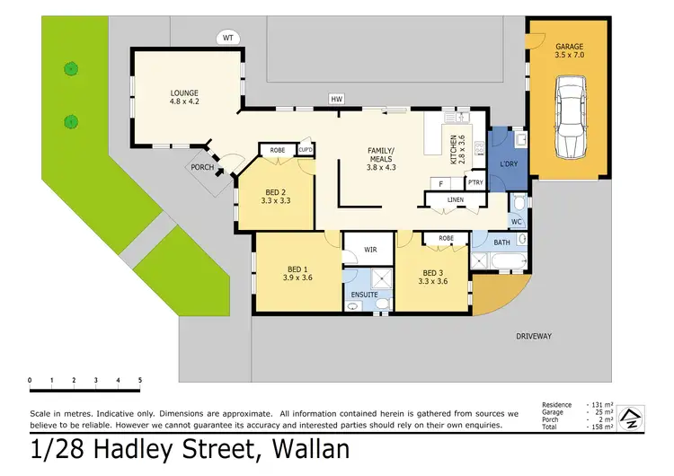 Floorplan of Homely unit listing, 1/28 Hadley Drive, Wallan VIC 3756