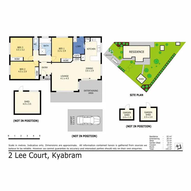 Floorplan of Homely house listing, 2 Lee Court, Kyabram VIC 3620