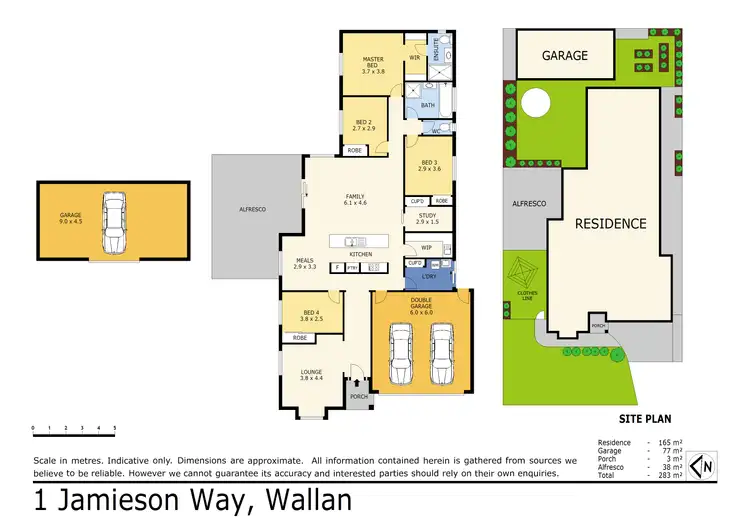 Floorplan of Homely house listing, 1 Jamieson Way, Wallan VIC 3756