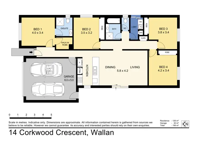 Floorplan of Homely house listing, 14 Corkwood Crescent, Wallan VIC 3756