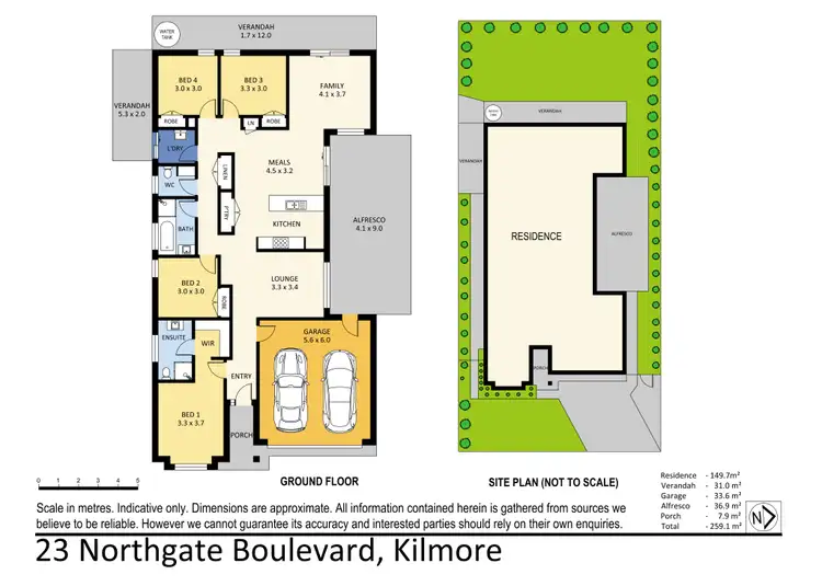 Floorplan of Homely house listing, 23 Northgate Boulevard, Kilmore VIC 3764