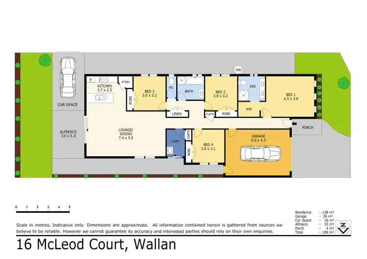 Floorplan of Homely house listing, 16 Mcleod Court, Wallan VIC 3756