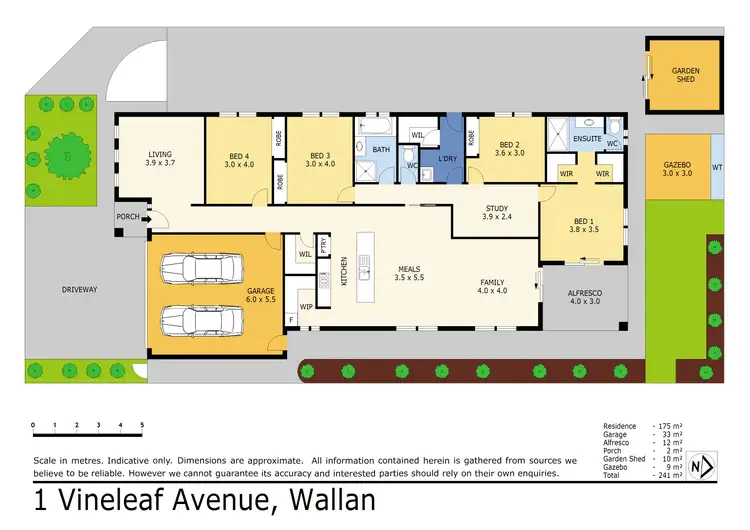Floorplan of Homely house listing, 1 Vineleaf Avenue, Wallan VIC 3756
