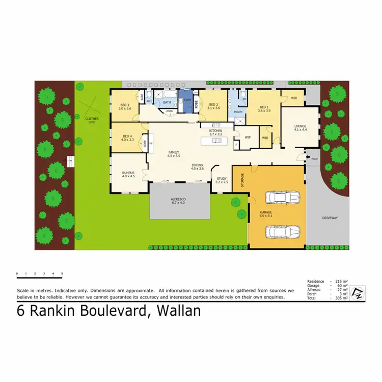 Floorplan of Homely house listing, 6 Rankin Boulevard, Wallan VIC 3756