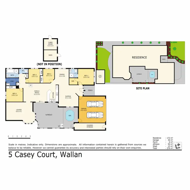Floorplan of Homely house listing, 5 Casey Court, Wallan VIC 3756