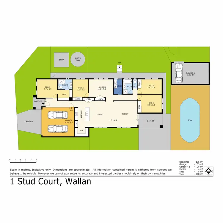 Floorplan of Homely house listing, 1 Stud Court, Wallan VIC 3756