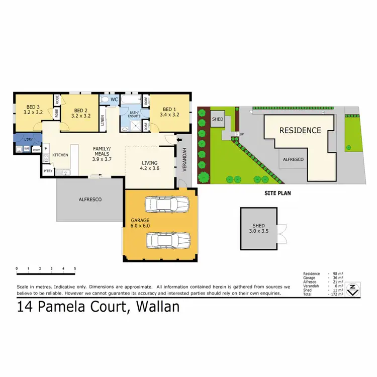 Floorplan of Homely house listing, 14 Pamela Court, Wallan VIC 3756