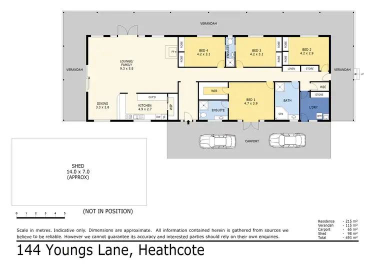 Floorplan of Homely rural property listing, 144 Youngs Lane, Heathcote VIC 3523