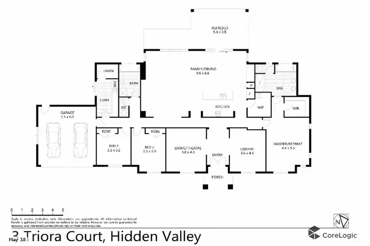 Floorplan of Homely house listing, 3 Triora Court, Hidden Valley VIC 3756