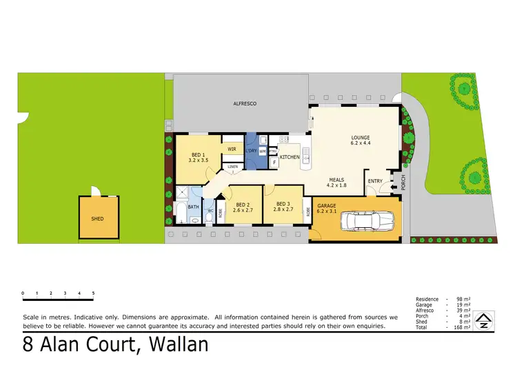 Floorplan of Homely house listing, 8 Alan Drive, Wallan VIC 3756