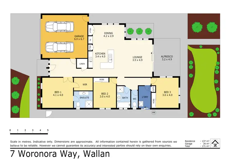 Floorplan of Homely house listing, 7 Woronora Way, Wallan VIC 3756
