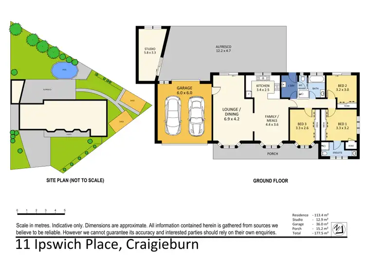 Floorplan of Homely house listing, 11 Ipswich Place, Craigieburn VIC 3064