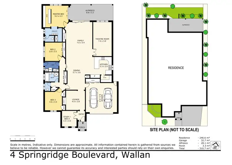 Floorplan of Homely house listing, 4 Springridge Boulevard, Wallan VIC 3756