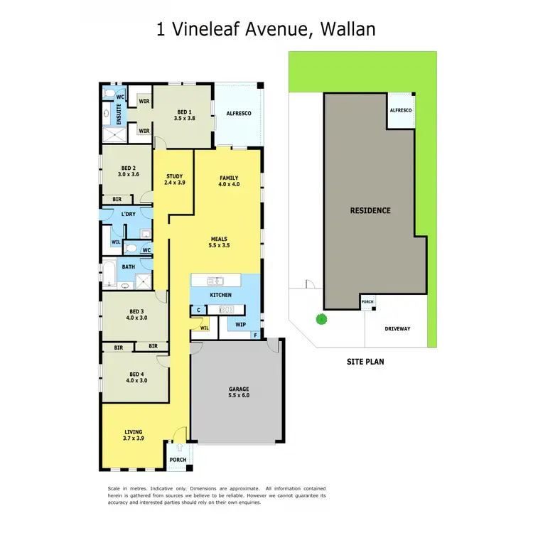 Floorplan of Homely house listing, 1 Vineleaf Avenue, Wallan VIC 3756