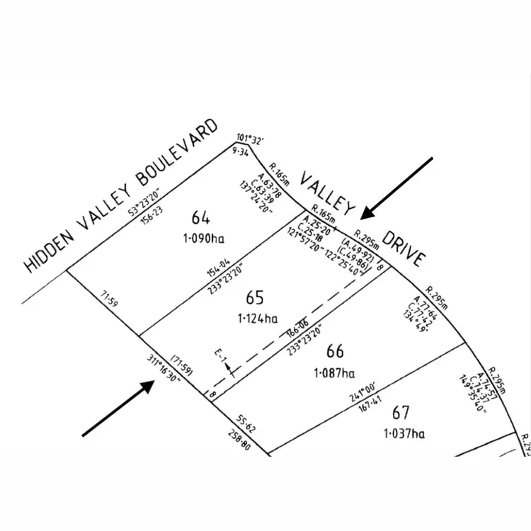 Floorplan of Homely land listing, 1870 Valley Drive, Hidden Valley VIC 3756