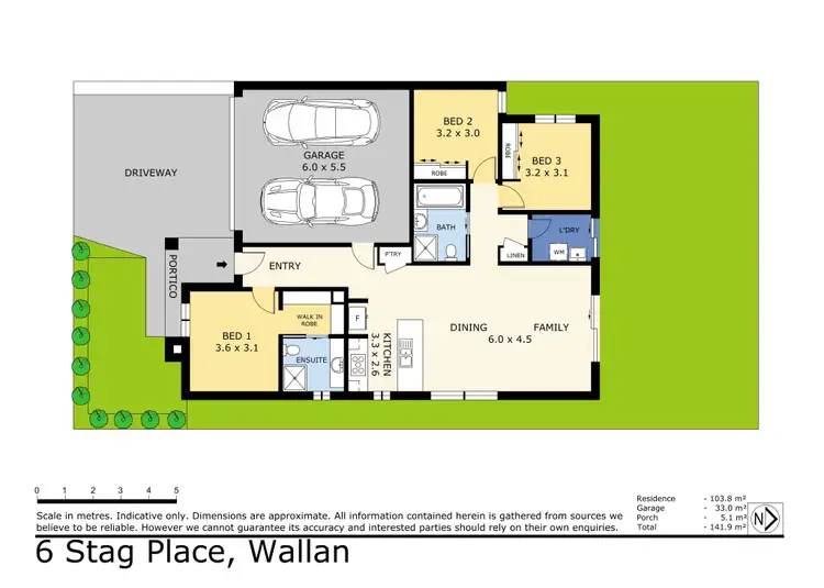 Floorplan of Homely house listing, 6 Stag Place, Wallan VIC 3756