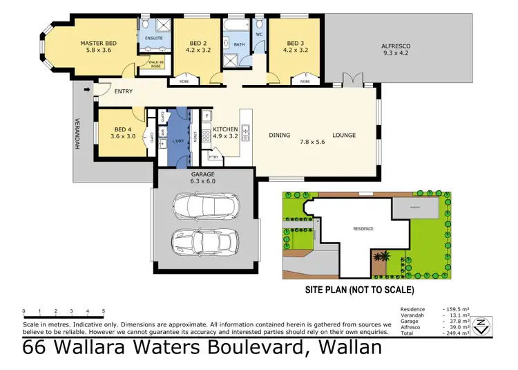 Floorplan of Homely house listing, 66 Wallara Waters Boulevard, Wallan VIC 3756