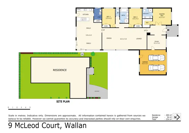 Floorplan of Homely house listing, 9 McLeod Court, Wallan VIC 3756