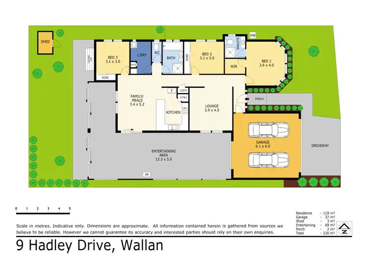Floorplan of Homely house listing, 9 Hadley Drive, Wallan VIC 3756