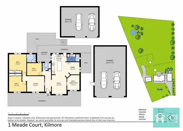 Floorplan of Homely house listing, 1 Meade Court, Kilmore VIC 3764