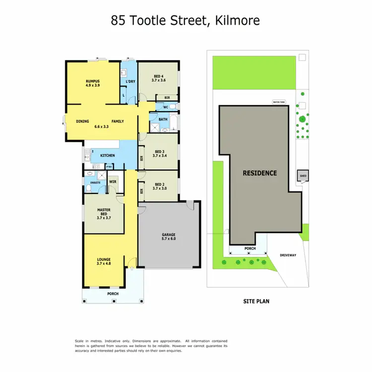 Floorplan of Homely house listing, 85 Tootle Street, Kilmore VIC 3764