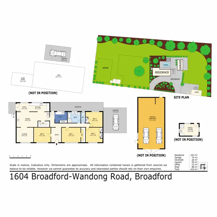 Floorplan of Homely rural property listing, 1604 Broadford-Wandong Road, Sunday Creek VIC 3658