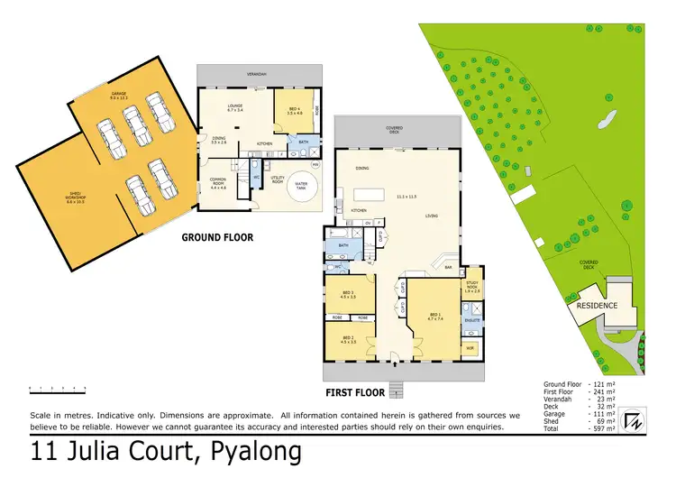 Floorplan of Homely house listing, 11 Julia Court, Pyalong VIC 3521