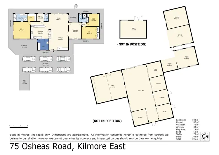 Floorplan of Homely rural property listing, 75 Osheas Road, Kilmore East VIC 3764