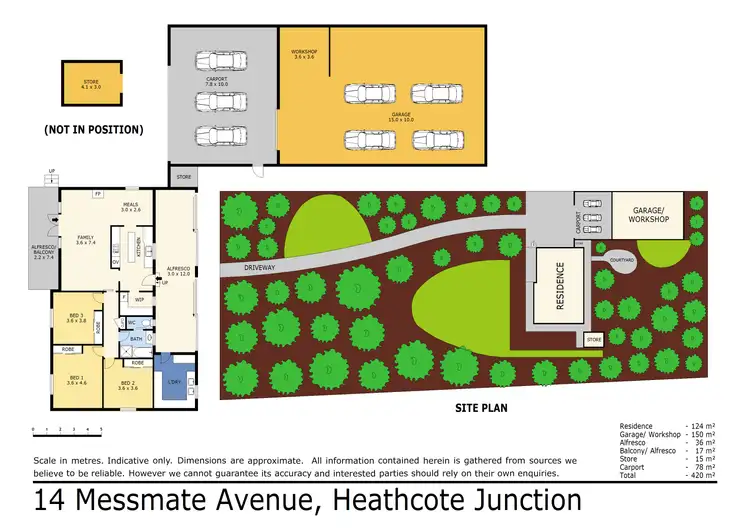 Floorplan of Homely house listing, 14 Messmate Avenue, Heathcote Junction VIC 3758