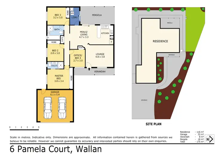 Floorplan of Homely house listing, 6 Pamela Court, Wallan VIC 3756
