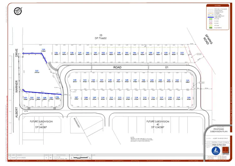 Floorplan of Homely land listing, LOT 146, 23 - 35 Albert Warner Drive, Warnervale NSW 2259