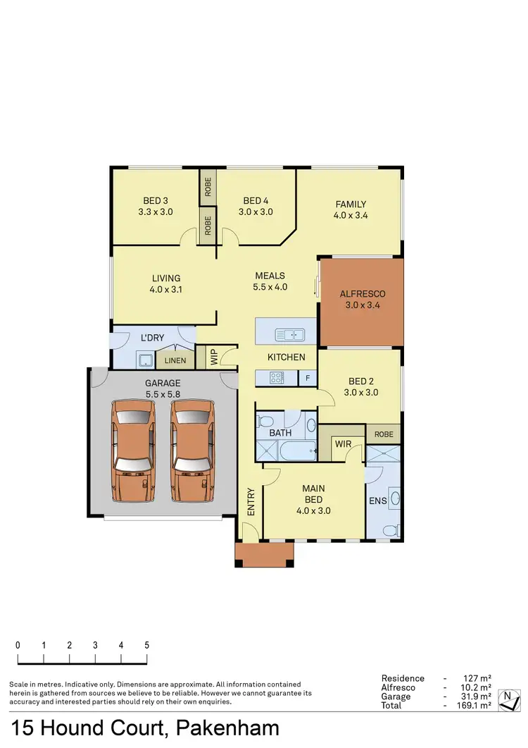 Floorplan of Homely house listing, 15 Hound Court, Pakenham VIC 3810