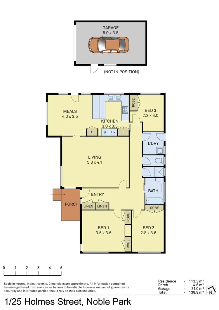 Floorplan of Homely unit listing, 1/25 Holmes Street, Noble Park VIC 3174