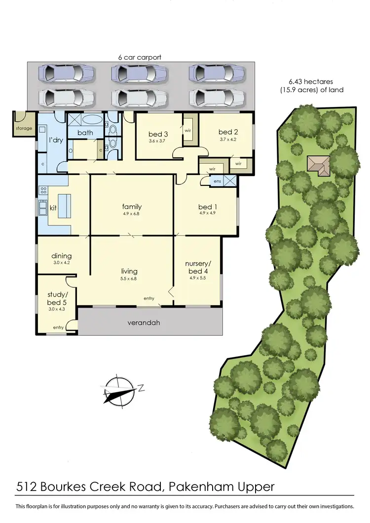 Floorplan of Homely rural property listing, 512 Bourkes Creek Road, Pakenham Upper VIC 3810